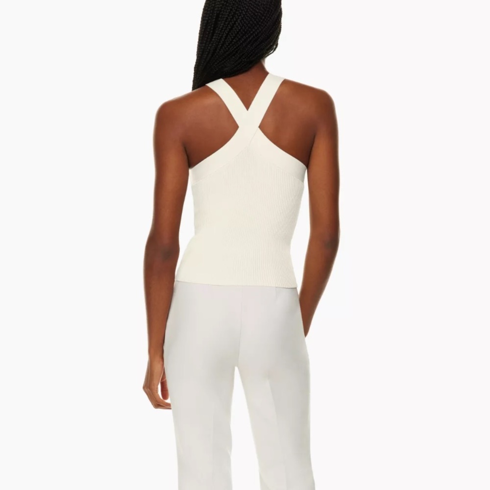Babaton Sculpt Knit Criss-Cross Tank in Lilac - Picture 3 of 7